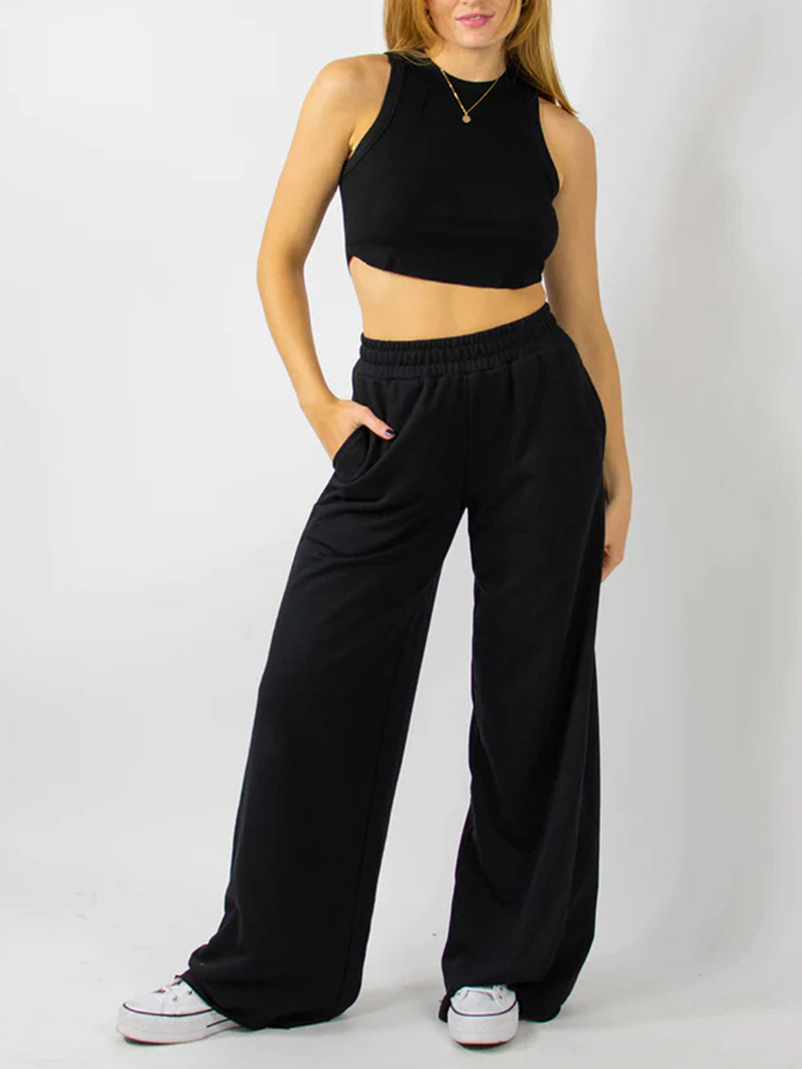 Women s High Waist Wide-Leg Pants