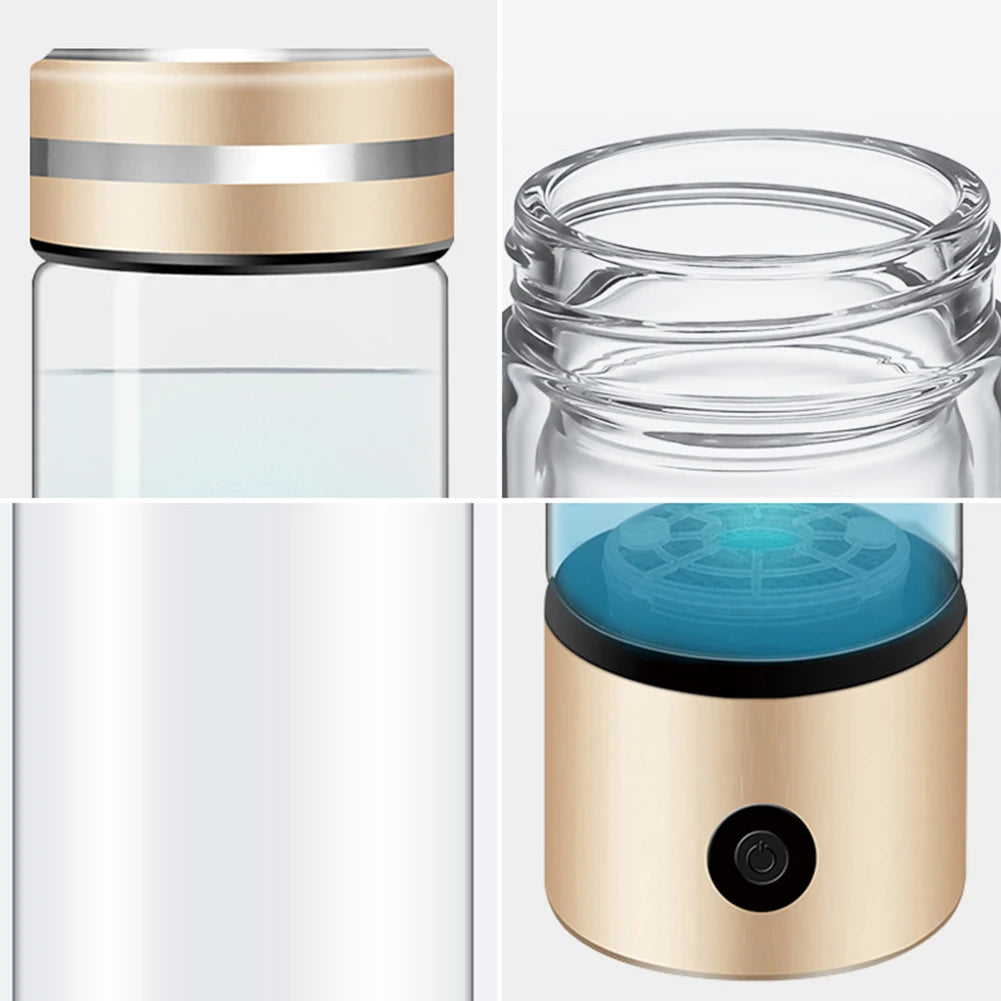 330ml Hydrogen Water Bottle USB Rechargeable