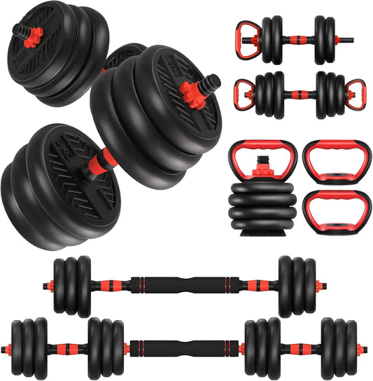 Adjustable Dumbbells 20 lbs Free Weight Set