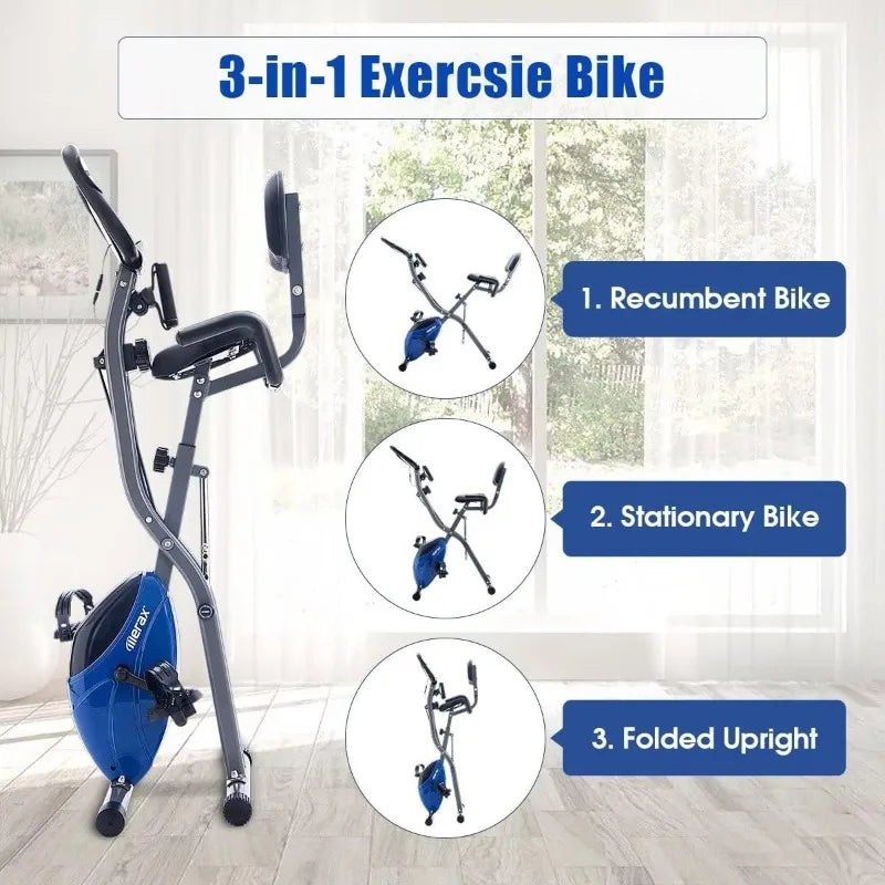 3 in 1 Magnetic Stationary Bike for Home