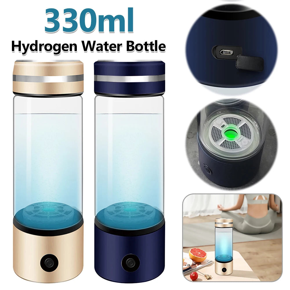 330ml Hydrogen Water Bottle USB Rechargeable