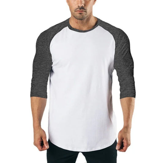 Clothing Gym Bodybuilding Solid Color T-shirt