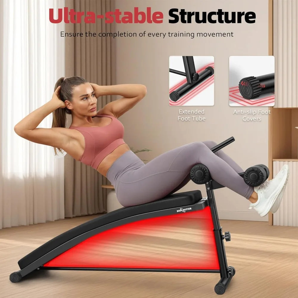 Sit Up Bench with 4 Adjustable Heights