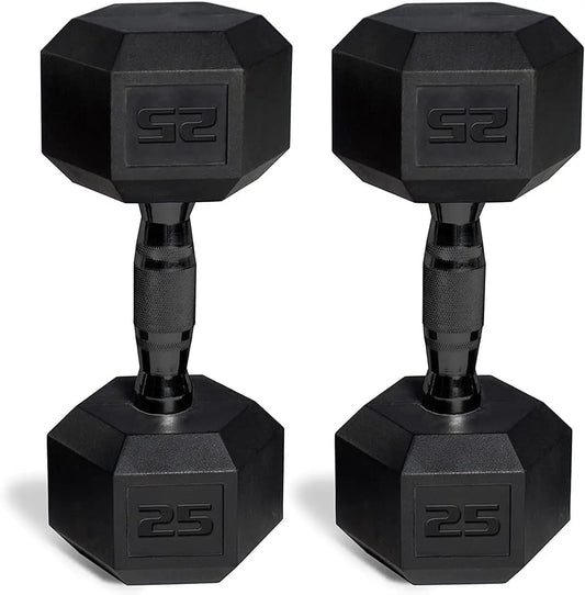 50 lbs Coated Dumbbell Set Multiple Styles