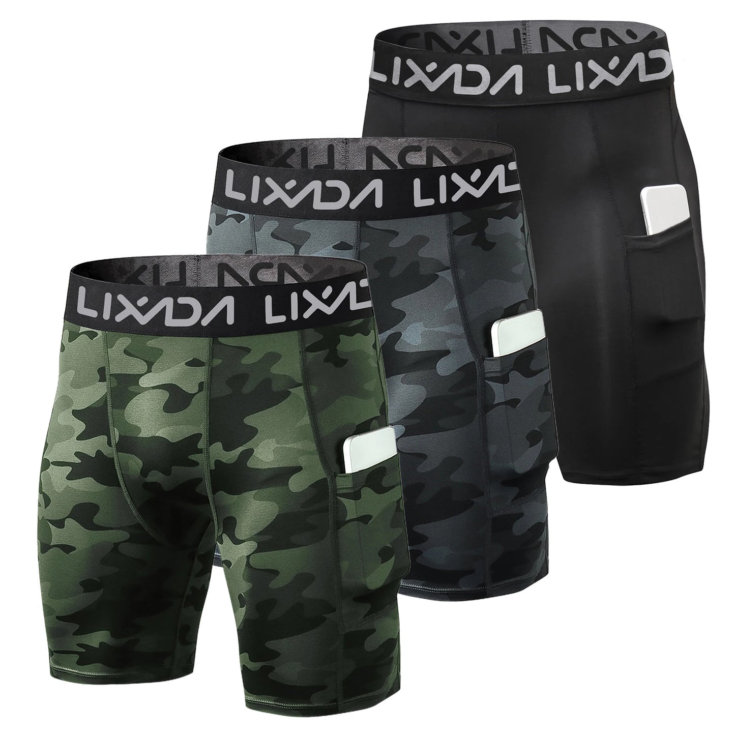 3 Pack Men Sports Shorts