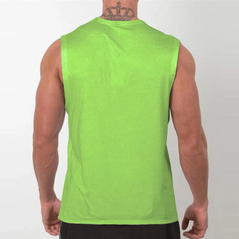 Mens Running Sleeveless Sport Tops