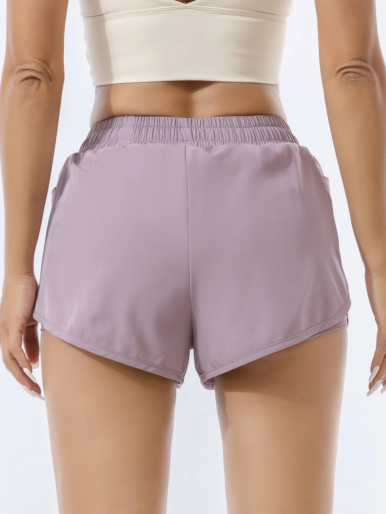 Women's Double Layered Quick-Dry Athletic Shorts